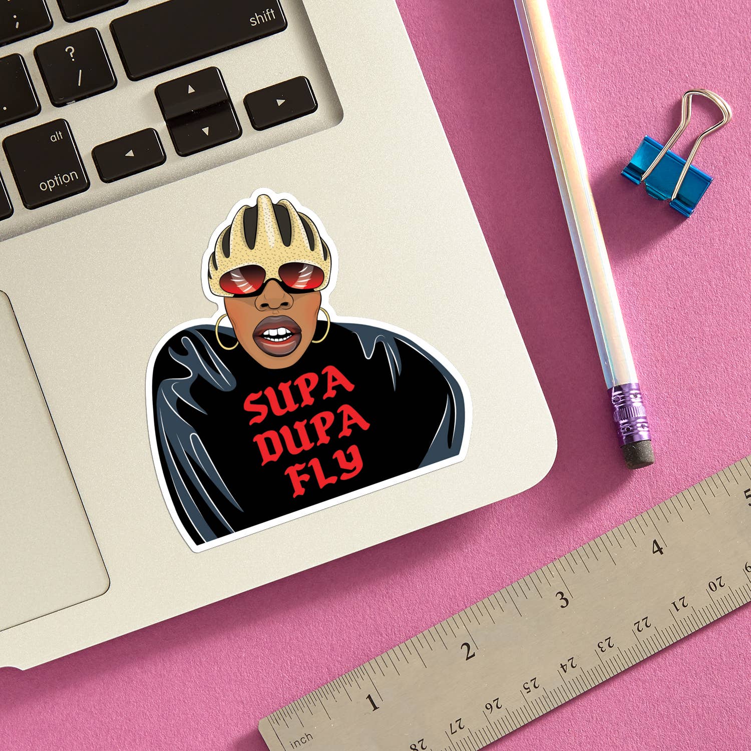 Missy Supa Dupa Fly Die Cut Sticker