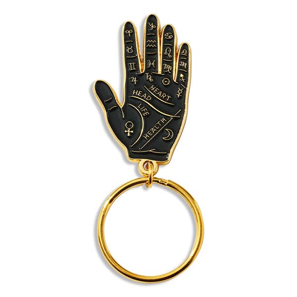 Palm Reading Hand Keychain