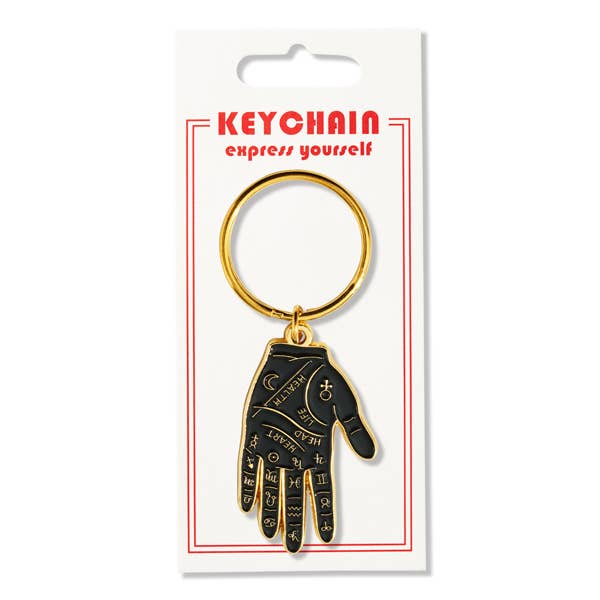 Palm Reading Hand Keychain